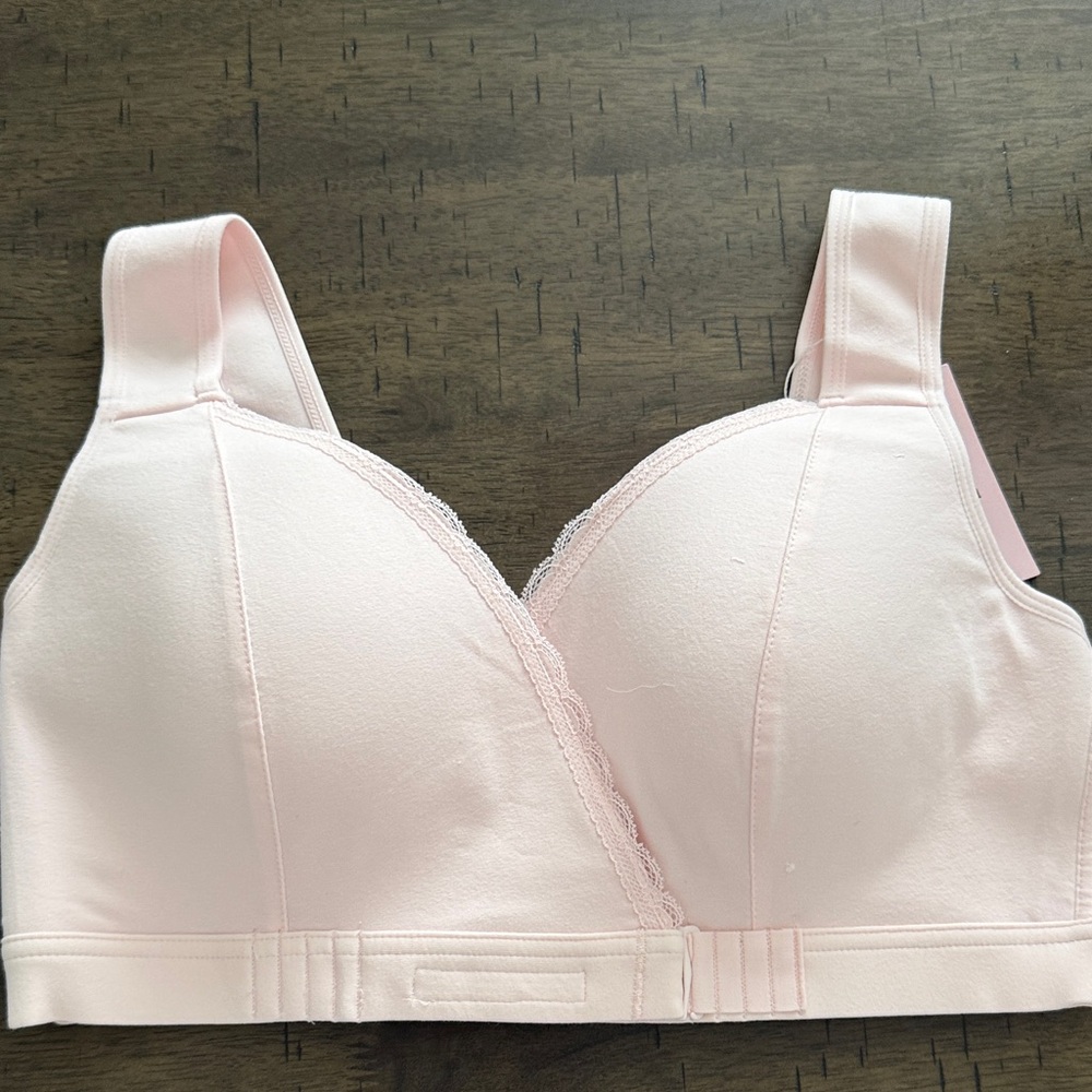 Blush Lace Trim Bra